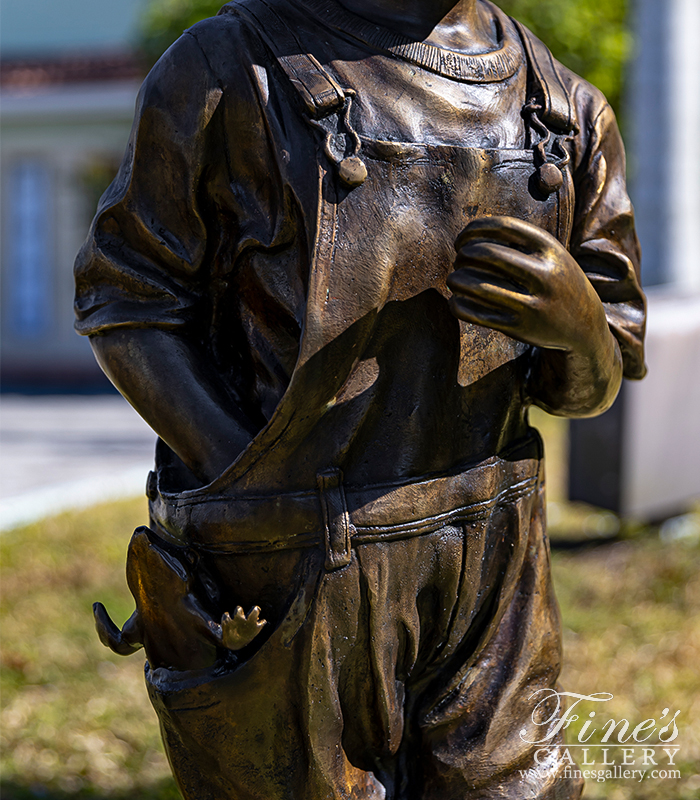 Bronze Fountains  - Boy With Frog In Pocket - BF-750